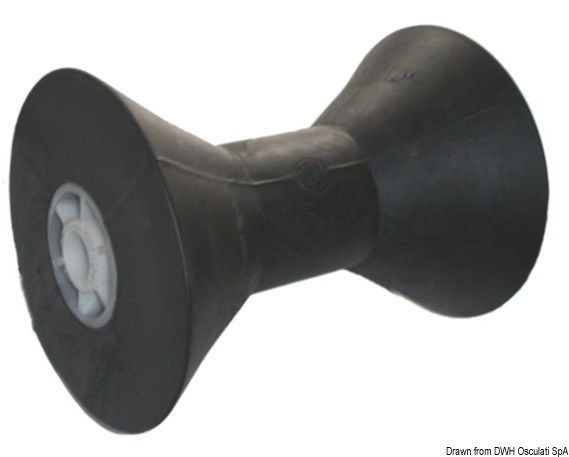 Rullo centrale reggichiglia con anima in plastica