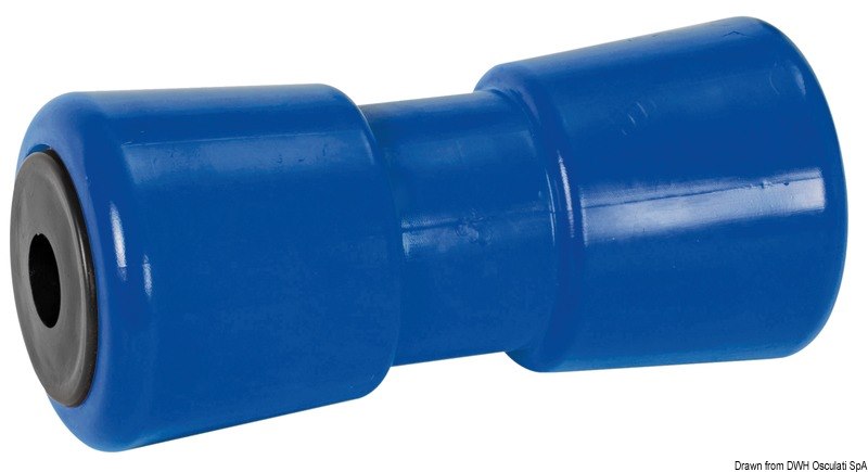 Rullo centrale reggichiglia con anima in acciaio + boccole plastica