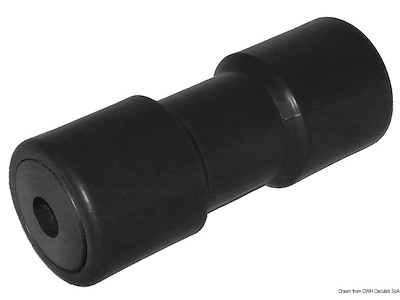 Rullo centrale reggichiglia con anima in acciaio + boccole plastica