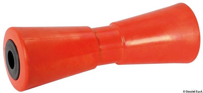 Rullo centrale reggichiglia con anima in acciaio + boccole plastica