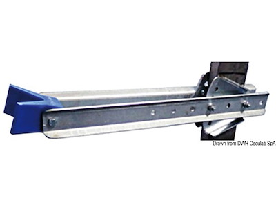 Fermo di prua regolabile 645 mm 