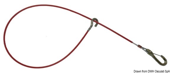 Fermo di sicurezza 950 mm Ø 3 mm 