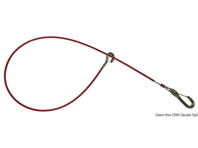 Fermo di sicurezza 950 mm Ø 3 mm 