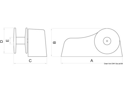 Verricello da tonneggio per tender Achill Tender Lift