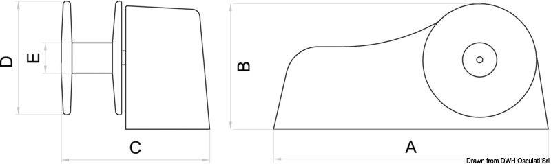 Verricello da tonneggio per tender Achill Tender Lift