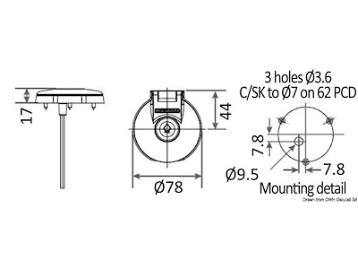 Pulsantiera Lewmar per salpa ancore 