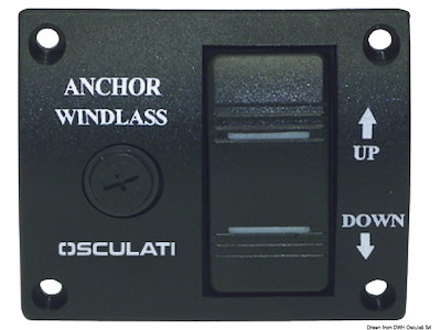 Pannello di comando per verricelli 75 x 62 mm 