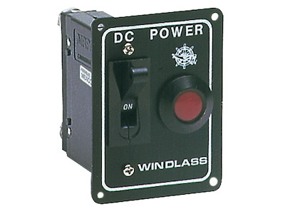 Pannello di comando per verricelli o eliche di prua con interruttore di sicurezza