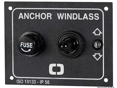 Pannello di comando verricelli 80 x 60 mm 