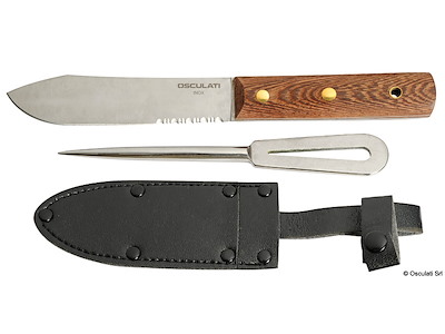 Parure coltello inox + punteruolo 