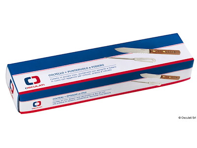 Parure coltello inox + punteruolo 