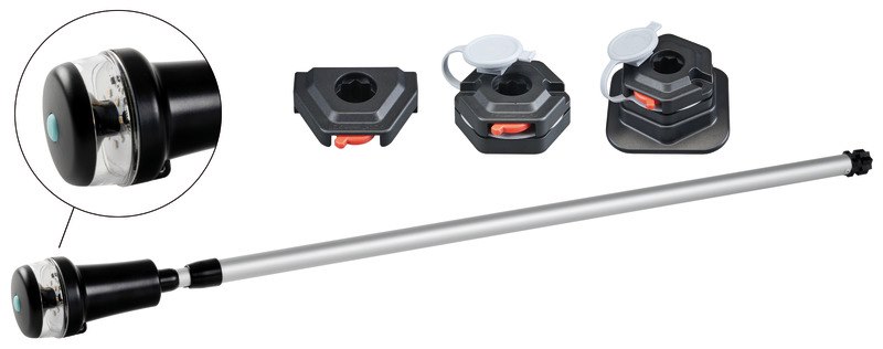 Luci di via autonome multifunzione a LED su tubo telescopico