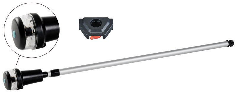 Luci di via autonome multifunzione a LED su tubo telescopico