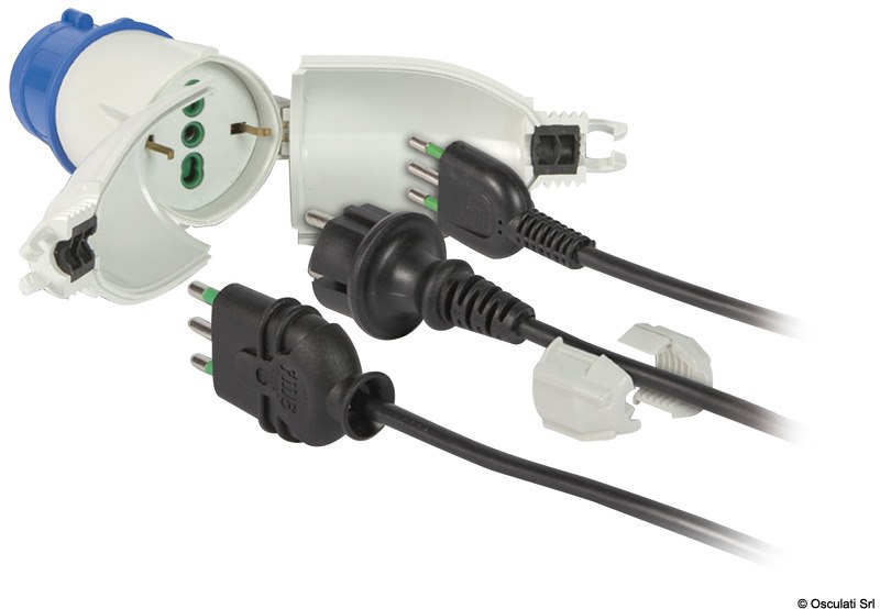 Convertitore da banchina stagno per prese Schuko 