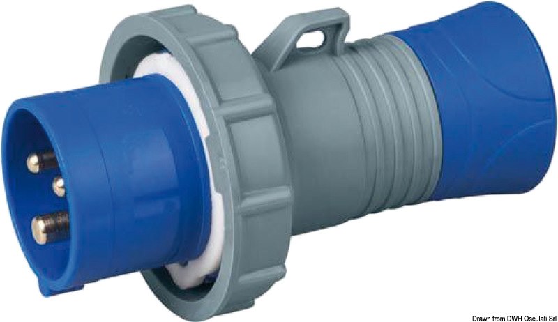 Spina corrente standard per attacco a banchina IP67