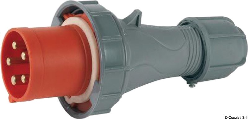 Spina corrente standard per attacco a banchina IP67