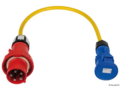 Adattatori precablati da banchine a forte amperaggio a cavi a minor amperaggio