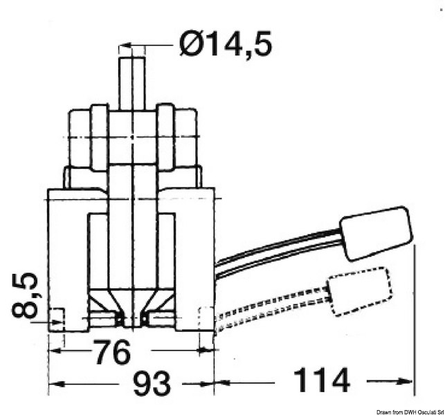 Pompa a pedale per lavello 