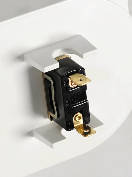 Box doccia con doccia a pulsante Mizar con interruttore stagno acceso / spento