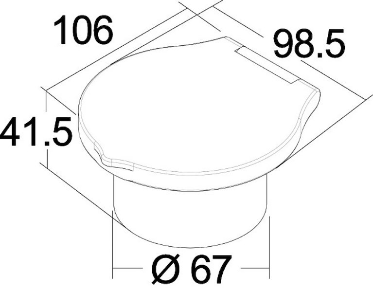 Box doccia Elegant con doccia a pulsante Mizar
