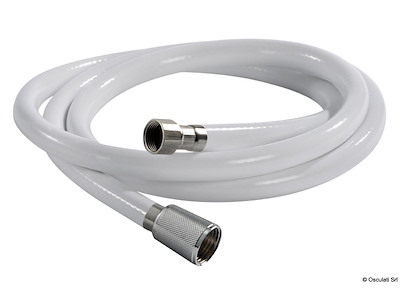 Tubo doccia in PVC bianco retinato