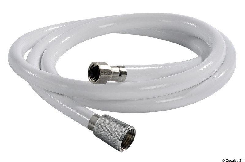 Tubo doccia in PVC bianco retinato