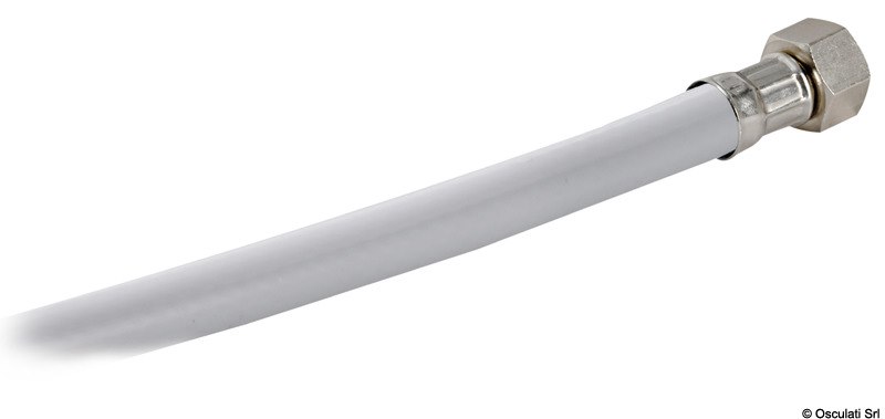 Tubo doccia in PVC bianco retinato