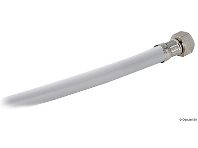 Tubo doccia in PVC bianco retinato