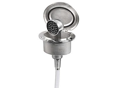 Box doccia Elissa con doccia Keji II Continuum Flow