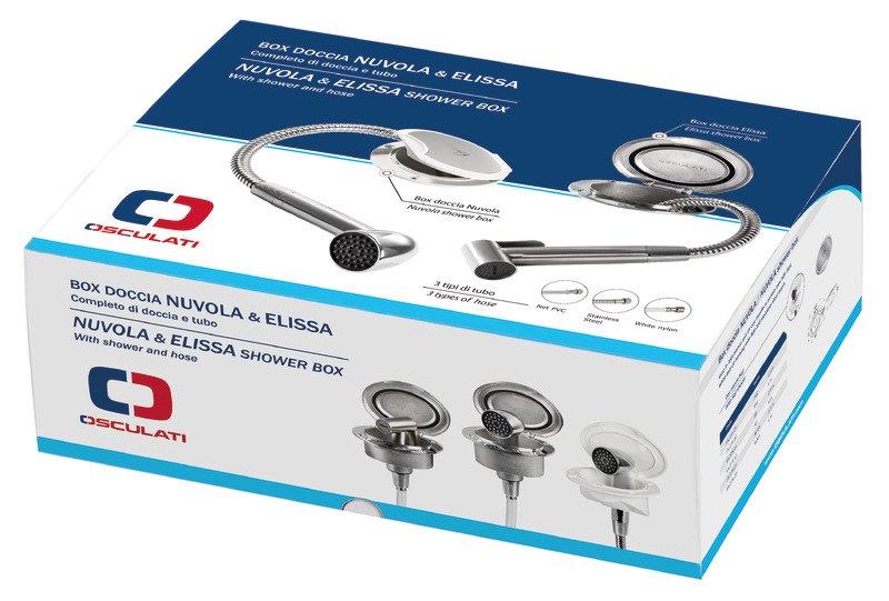 Box doccia Elissa con doccia Keji II Continuum Flow