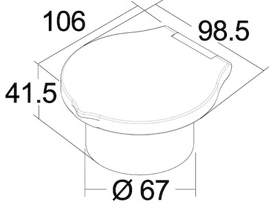 Box doccia Elegant a parete con doccia a pulsante Mizar