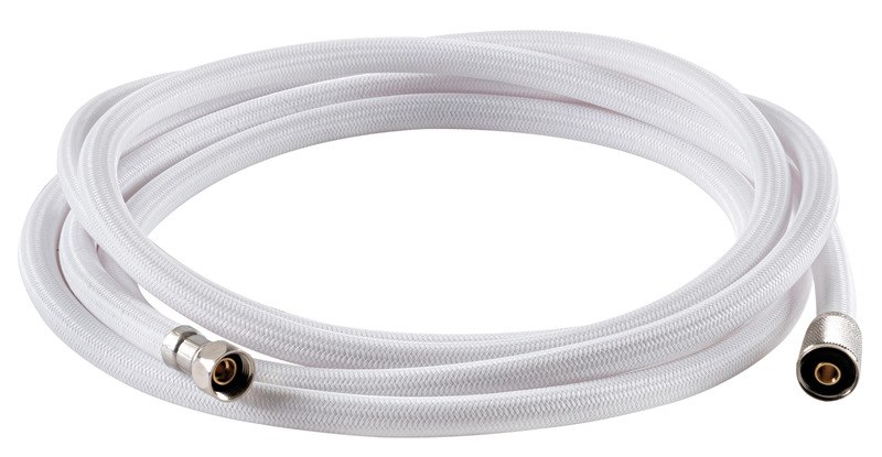 Tubo doccia retinato bianco in nylon