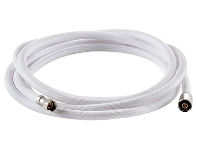 Tubo doccia retinato bianco in nylon