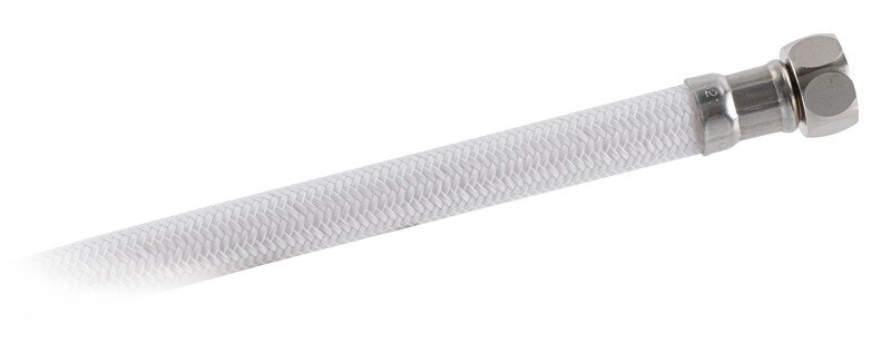 Tubo doccia retinato bianco in nylon
