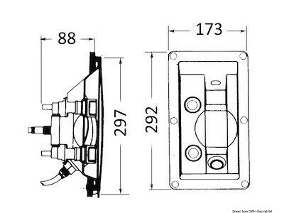 Doccia WHALE ad incasso