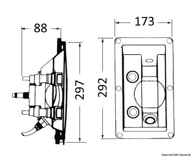 Doccia WHALE ad incasso