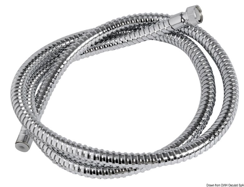 Tubo doccia in acciaio inox lucidato