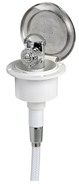 Box doccia Classic Evo con doccia a pulsante Mizar