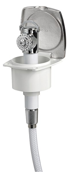 Box doccia New Edge con doccia a pulsante Mizar