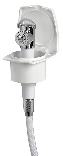 Box doccia New Edge con doccia a pulsante Mizar