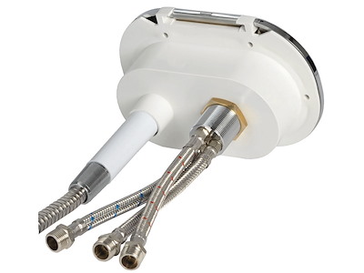 Box doccia Oval con miscelatore e doccia a pulsante Mizar