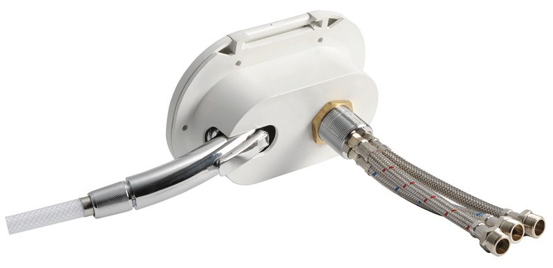 Box doccia Oval con miscelatore e doccia a pulsante Desy