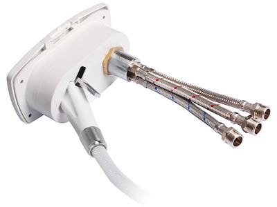 Box doccia New Edge con miscelatore e doccia a pulsante Boris