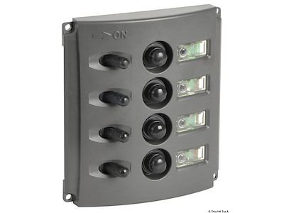 Pannelli elettrici con fusibili automatici e doppio LED