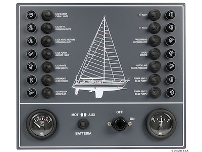Pannello elettrico con 14 utenze