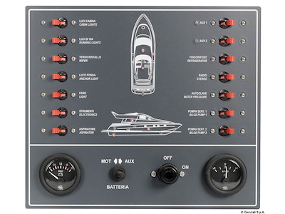 Pannello elettrico con 14 utenze