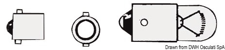 Lampadina a baionetta 12 V 4 W 