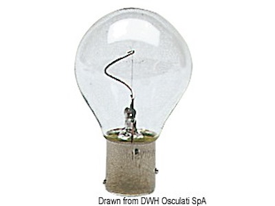 Lampadina a filamento verticale