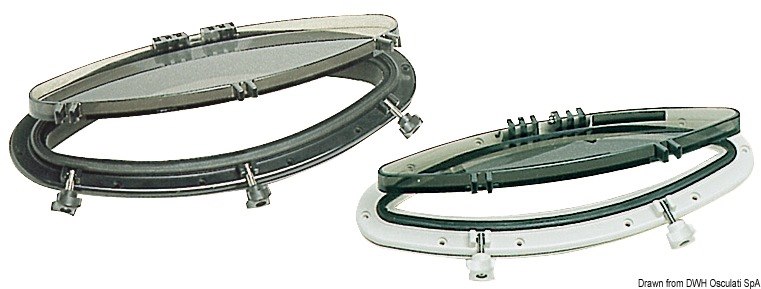 Oblò ellittico BOMAR in Nylon