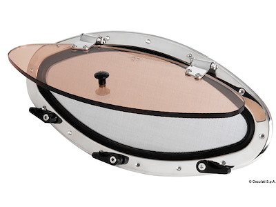 Oblò inox ellittico mm 510x250 